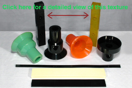 Urethane Clamps of different textures